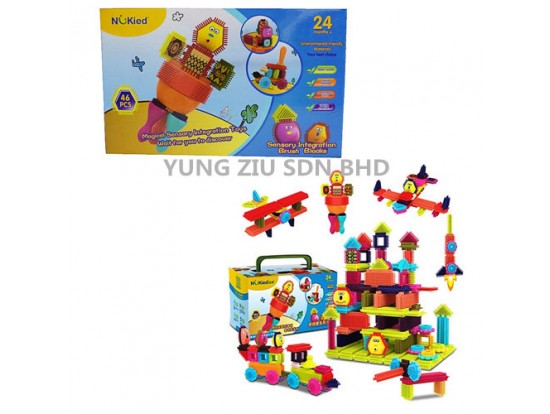 HS6604#SENSORY INTEGRATION BRUSH BLOCKS(NUKIED)(46PCS)